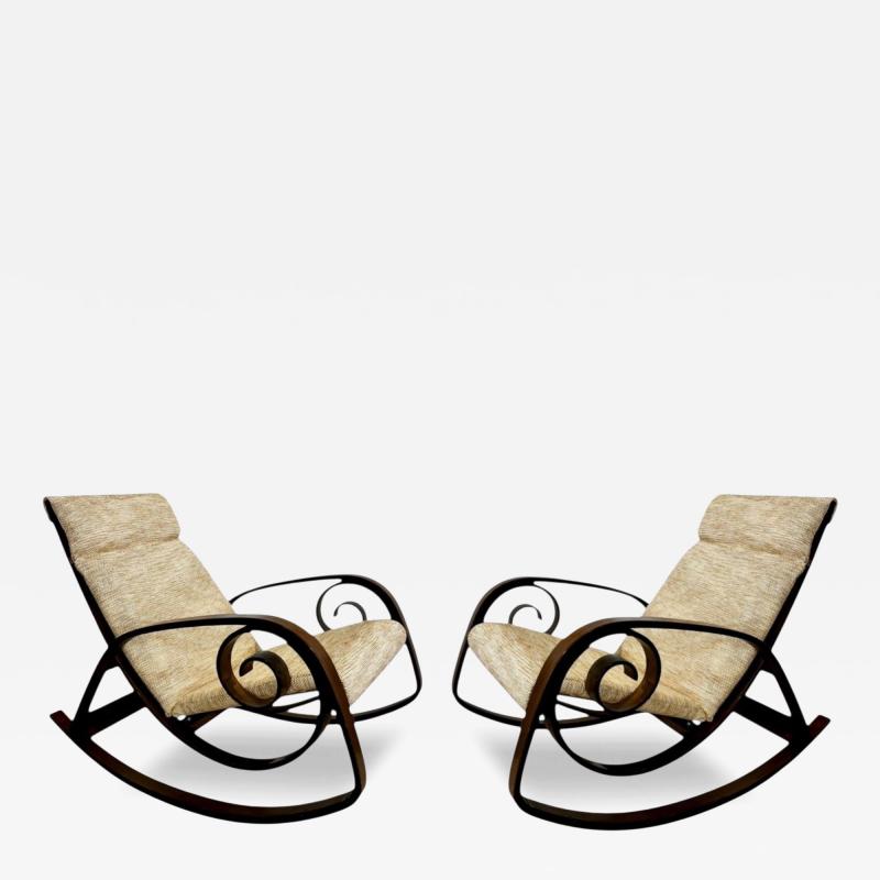  Plycraft Pair George Mulhauser for Plycraft Sultana Rocking Chairs 1960