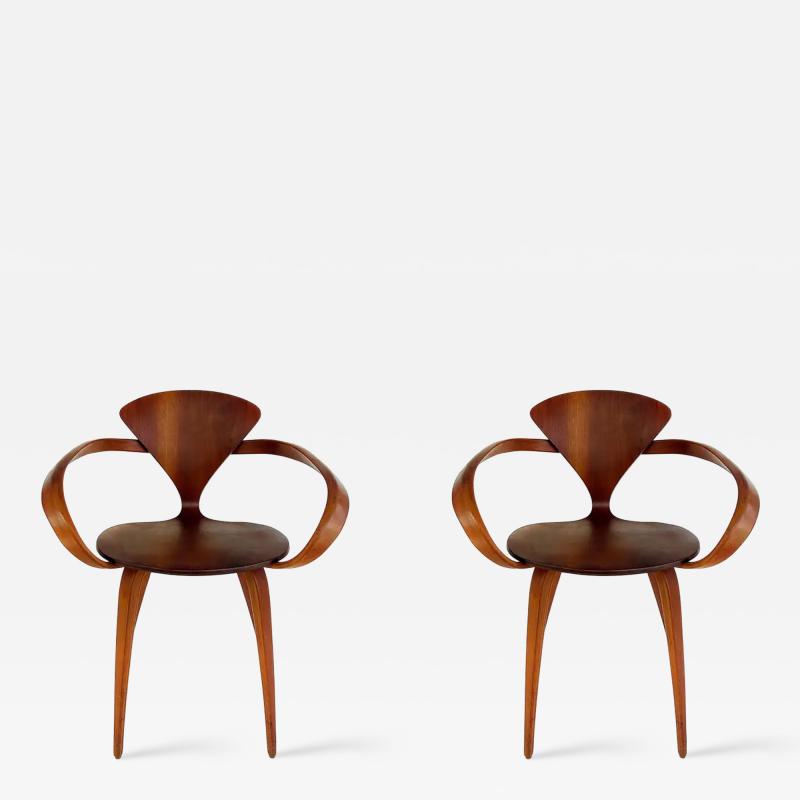  Plycraft Plycraft Norman Cherner Pretzel Bentwood Armchairs USA 1960s a Pair Signed