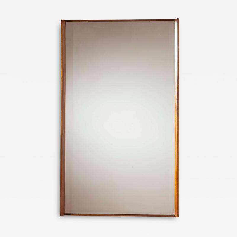  Poggi Mirror with teak wood frame Italian manufacture 1960s 