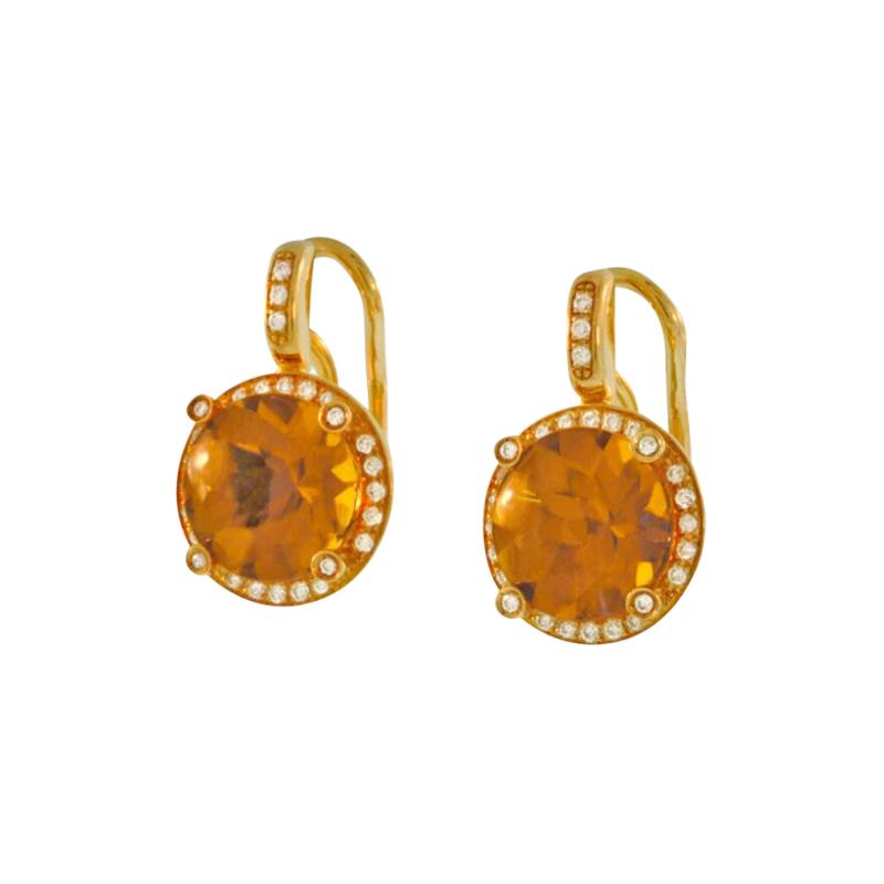  Poiray Paris POIRAY PARIS CITRINE DIAMOND EARRINGS