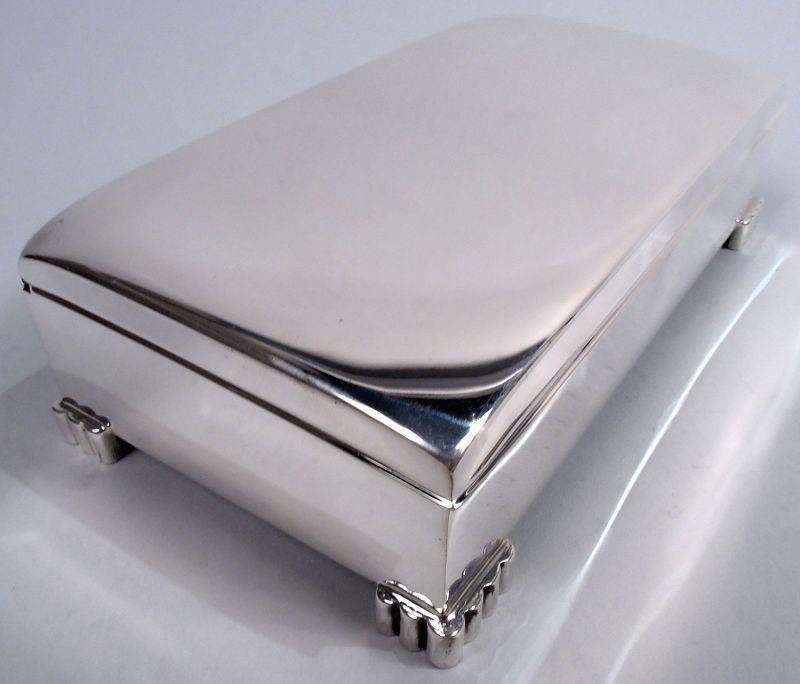 Poole - Classic Midcentury Modern Sterling Silver Box by Poole