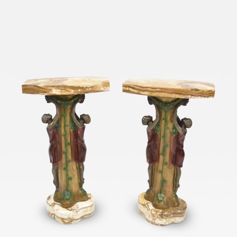  Pr PIERRE SEGA ART DECO FERN STAND PEDESTALS