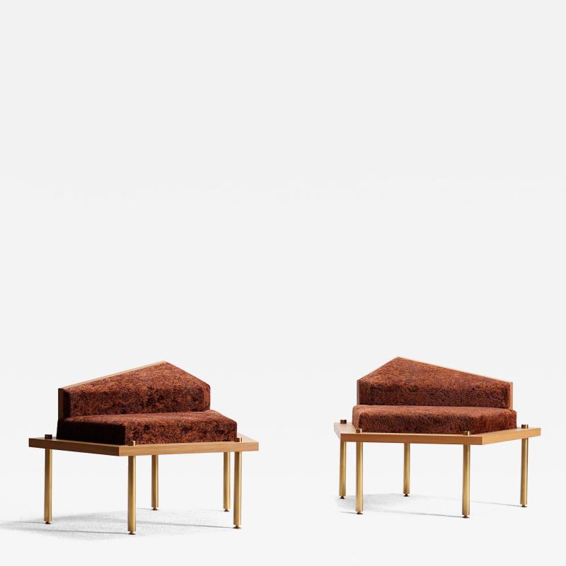  Proisy Studio Pair of Alpha Armchairs By Proisy Studio