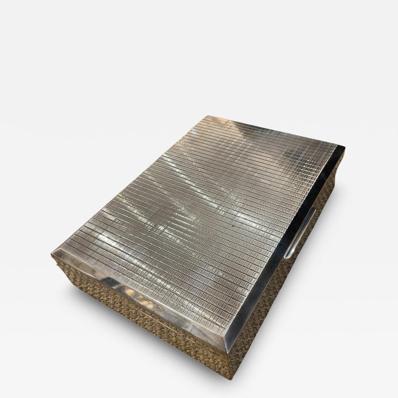  Puiforcat 1970s Silver plated decorative box in the style of Puiforcat