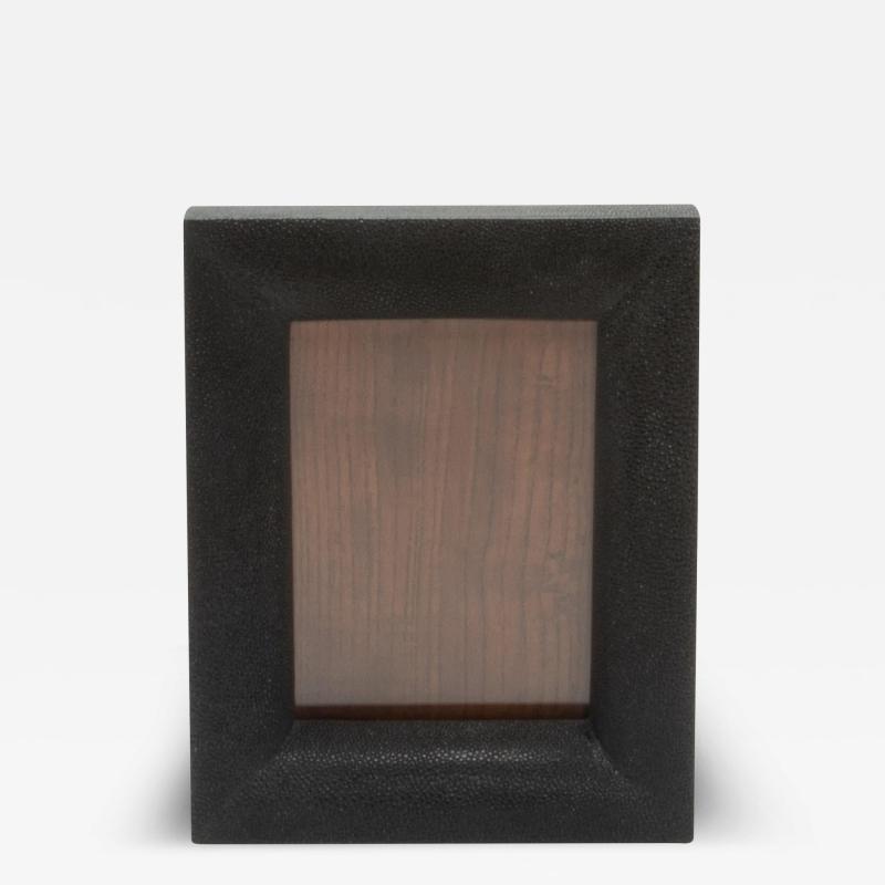  R Y Augousti Picture Frame 5x7 in Black Shagreen by R Y Augousti