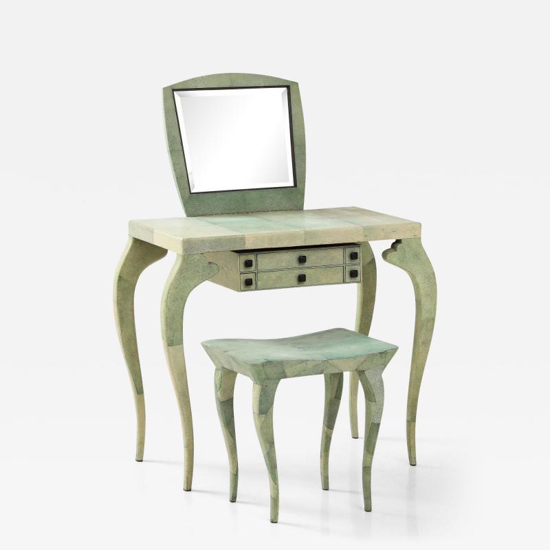  R Y Augousti R Y Agousti Shagreen Vanity and Stool