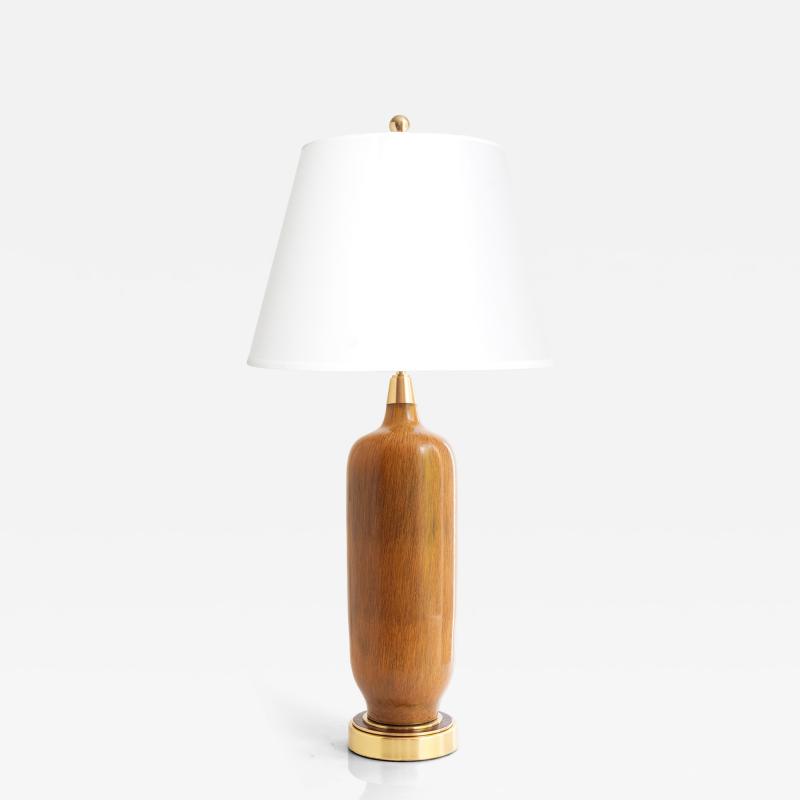  R rstrand Rorstrand Studio CARL HARRY STALHANE HARES FUR GLAZE LAMP RORSTRAND SWEDEN