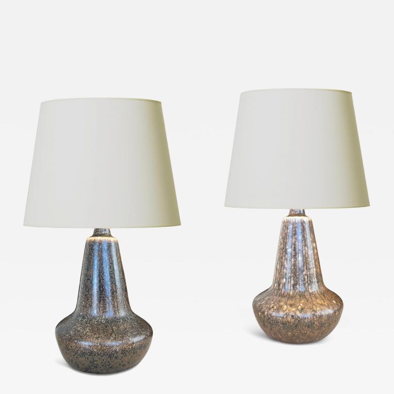 R rstrand Rorstrand Studio Pair of Table Lamps by Gunnar Nylund