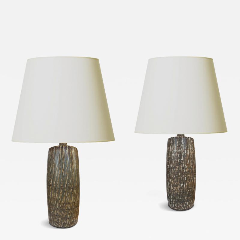  R rstrand Rorstrand Studio Pair of Table Lamps by Gunnar Nylund for R rstrand