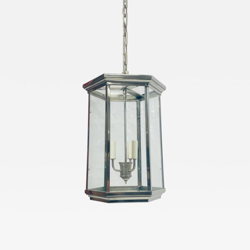  REMAINS LIGHTING Remains Lighting Philip Hexagonal Nickel Lantern Pendant Light American Light
