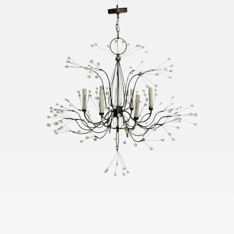  REMAINS LIGHTING Splashing Water 37 Chandelier in Pewter Acrylic by Remains Lighting