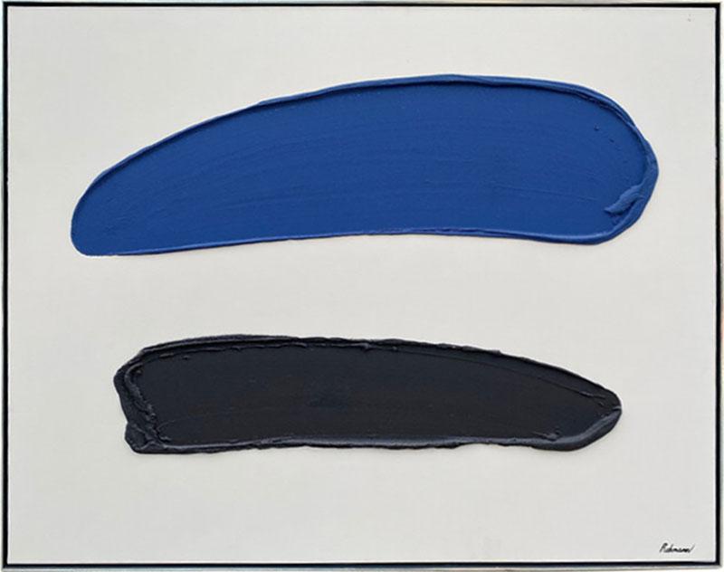  ROHMANN ABSTRACT PAINTING ACRYLIC ON CANVAS BY ROHMANN