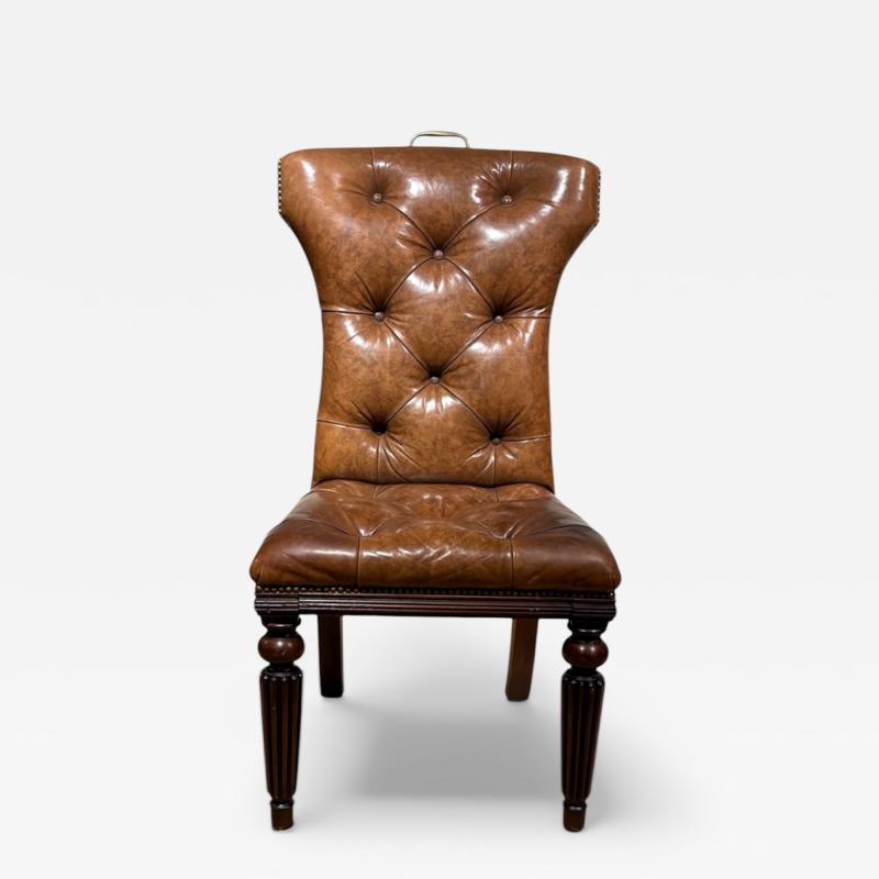  Ralph Lauren Ralph Lauren Tufted Brown Leather Desk Chair