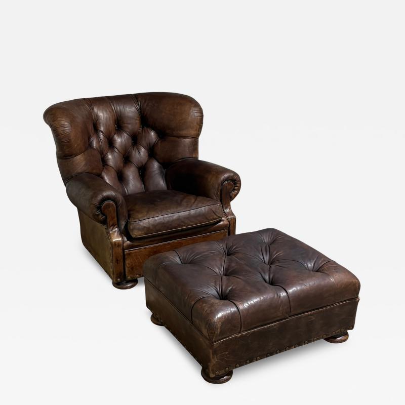  Ralph Lauren Ralph Lauren Writers Chair and Ottoman