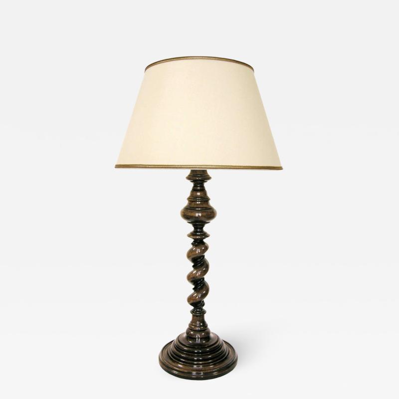 Randy Esada Designs 18c Style Italian Walnut Designer Table Lamp Malaga by Randy Esada