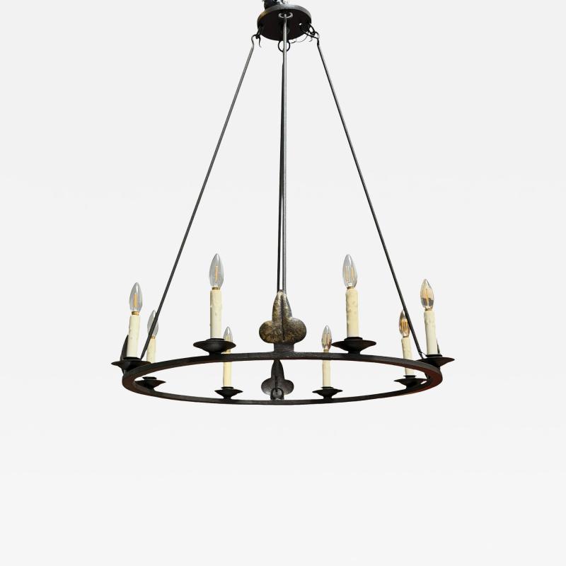  Randy Esada Designs 18c Style Spanish Colonial Wrought Iron 8 Lite Chandelier by Randy Esada Designs