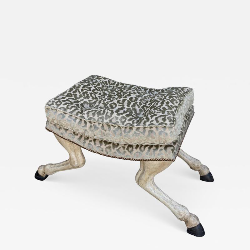  Randy Esada Designs 18th C Style Horse Leg Hoof Vanity Stool or Bench by Randy Esada Designs