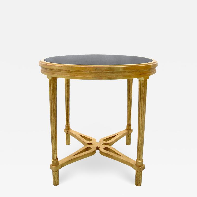  Randy Esada Designs Carved Italian Gilt wood Table With Granite Top by Randy Esada Designs