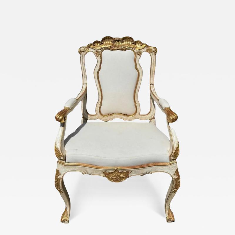 Randy Esada Designs Randy Esada Designs Rococo Style Giltwood Arm Chair