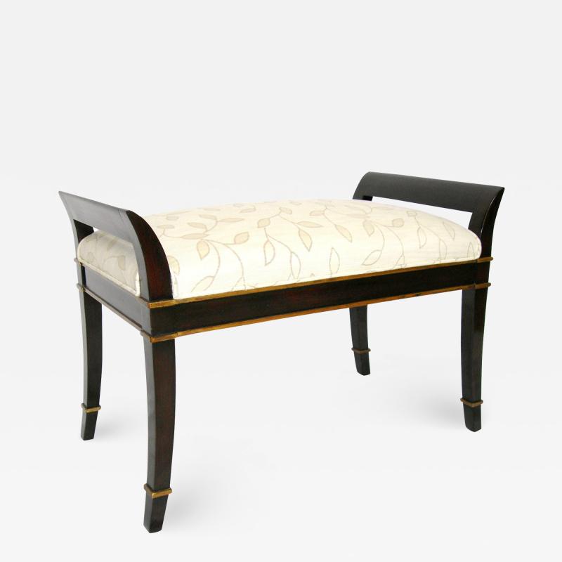  Randy Esada Designs Sutton Place Ebonized Walnut Bench by Randy Esada Designs Inc