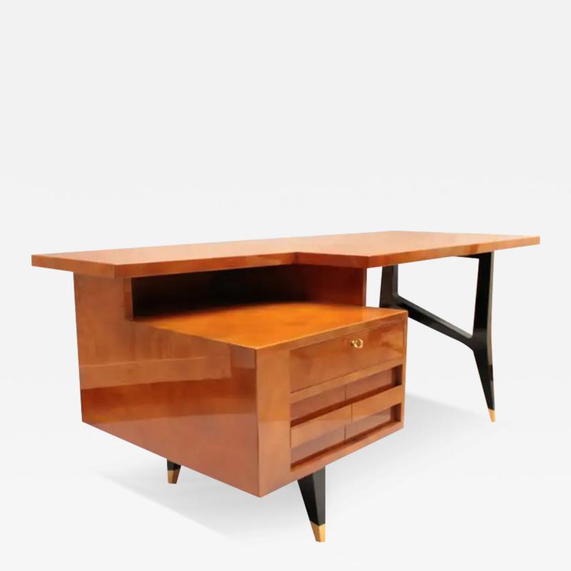  Raphael Fine French Mid Century Lacquered Desk by Raphael