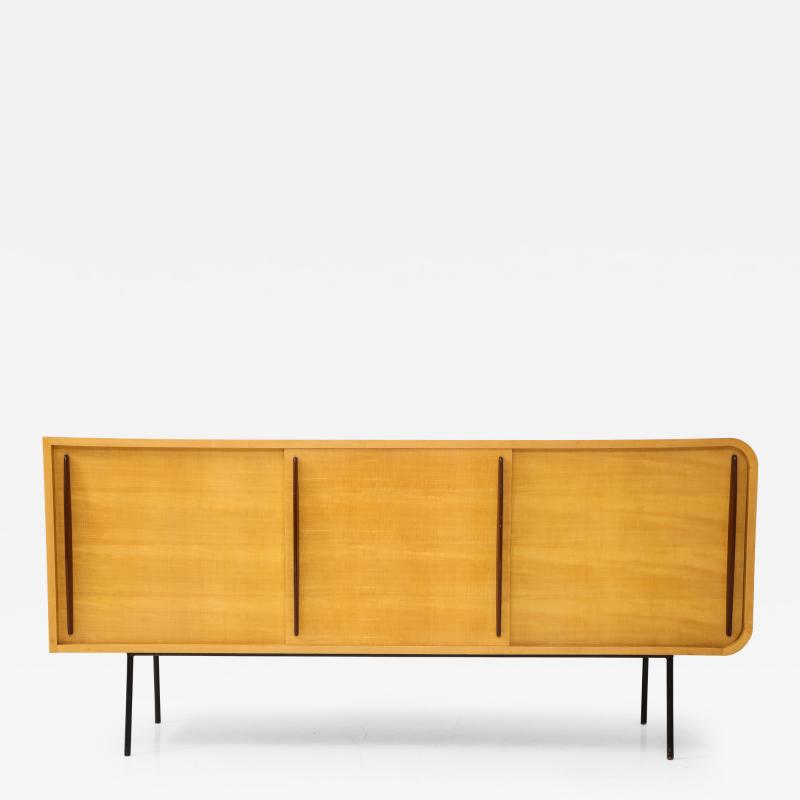  Raphael Furniture France Modernist Double Faced Sycamore Credenza by Raphael