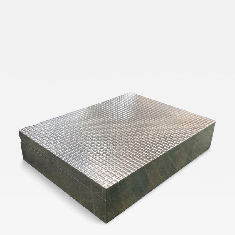  Ravinet d enfert 1970s Silver plated decorative box by Ravinet Denfert