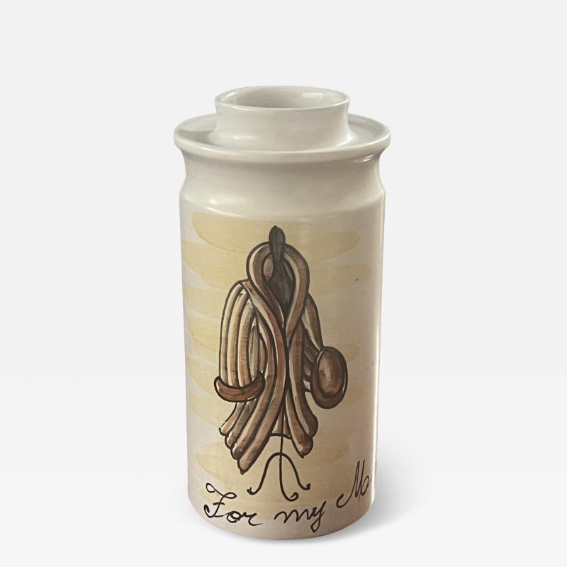  Raymor ITALIAN MID CENTURY FOR MY MINK CERAMIC CANNISTER BANK BY RAYMOR