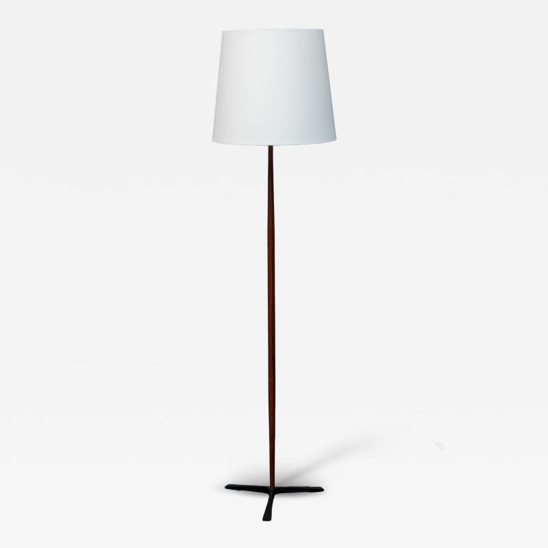  Raymor Raymor Sculpted Teak and Iron Floor lamp Italy