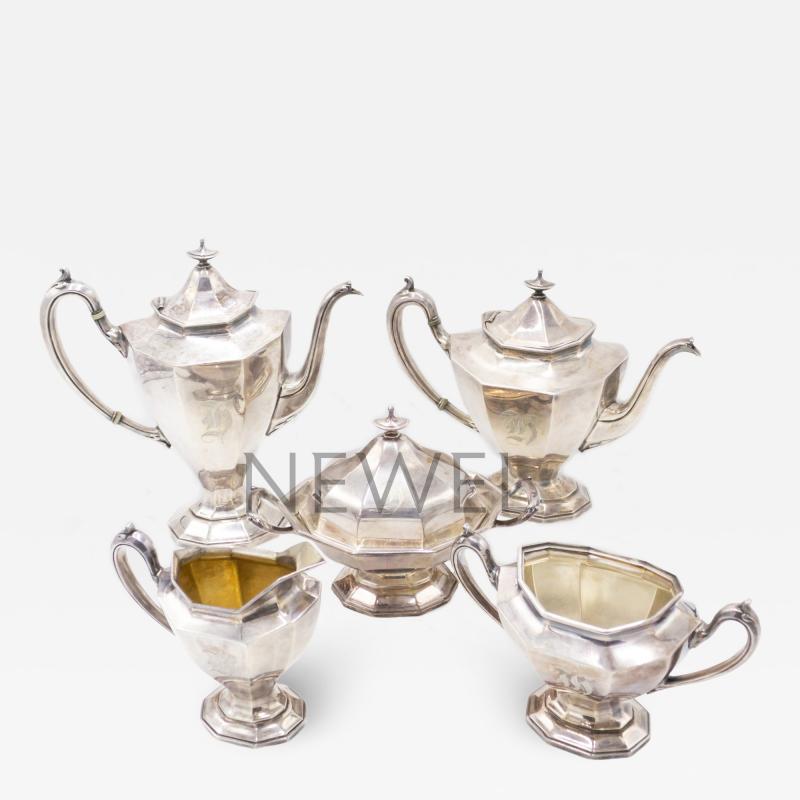  Reed Barton Reed and Barton Silver Plate Tea and Coffee Service Set