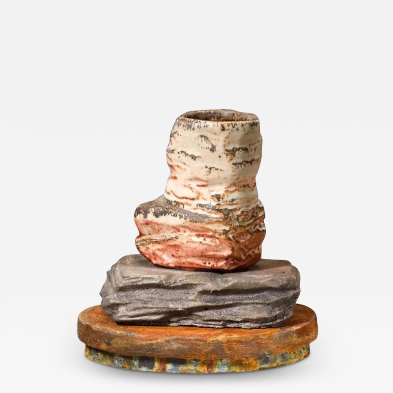  Richard A Hirsch Richard Hirsch Ceramic Scholar Rock Cup Sculpture 20 2014