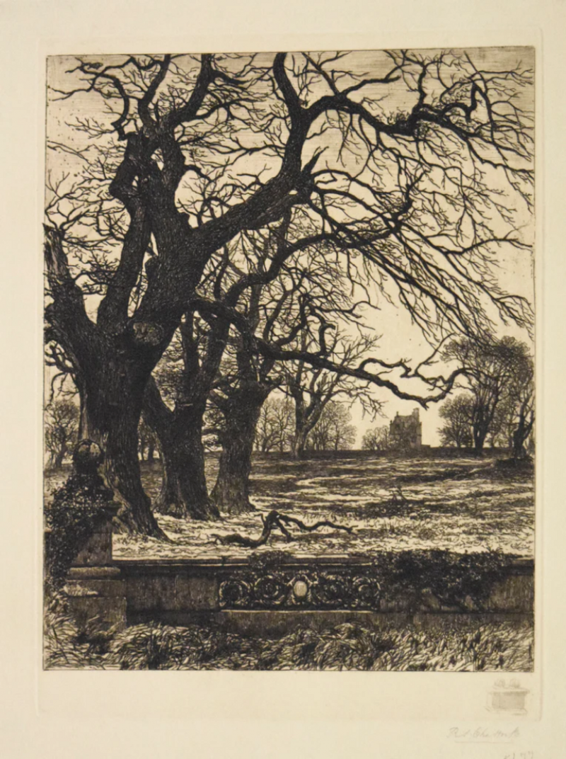  Richard Samuel Chattock RICHARD SAMUEL CHATTOCK BRITISH 1825 1906 TREES AND ESTATE 