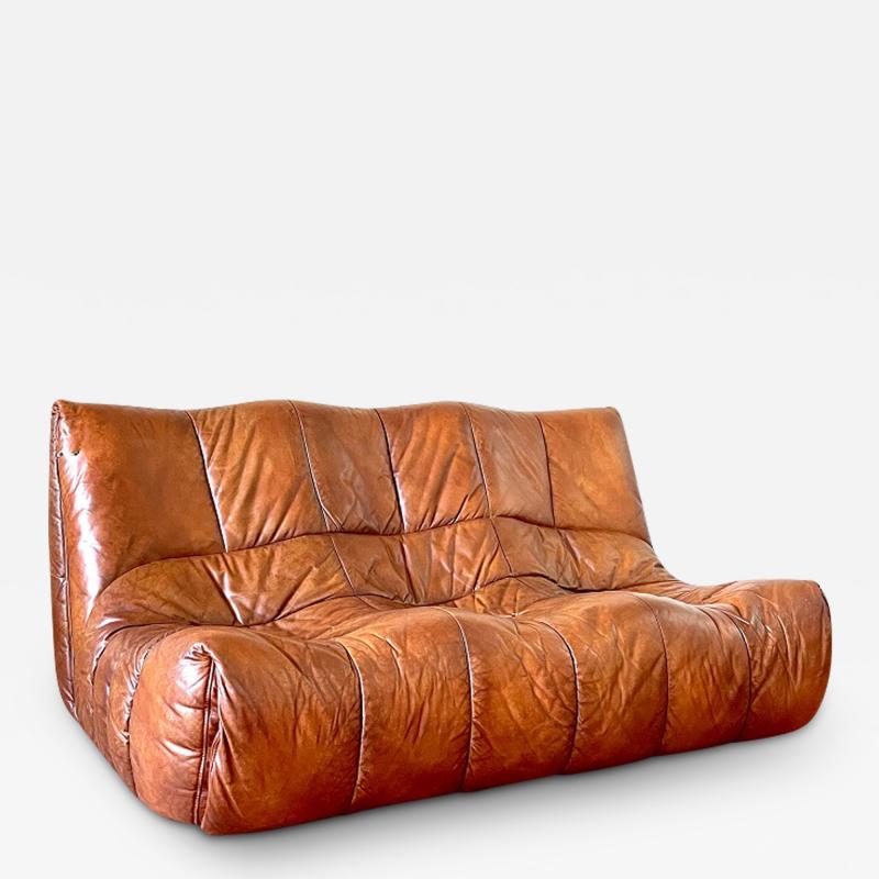  Roche Bobois LEATHER SETTEE BY ROCHE BOBOIS