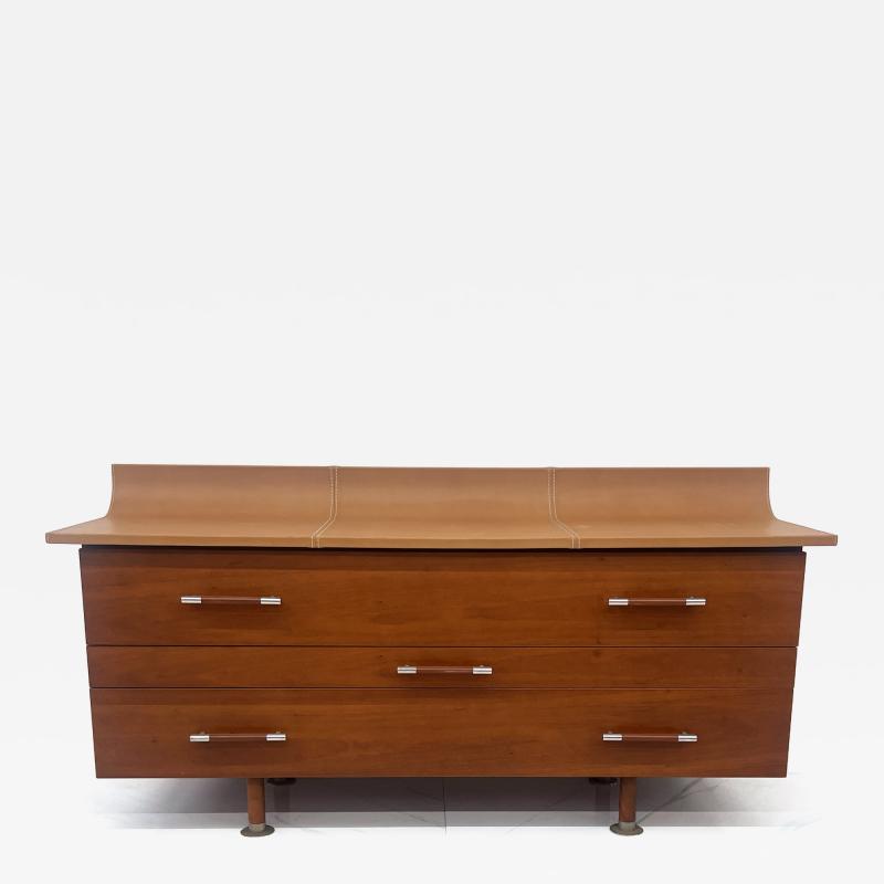  Roche Bobois Roche Bobois Leather Top Vanity Dresser Luigi Gorgoni