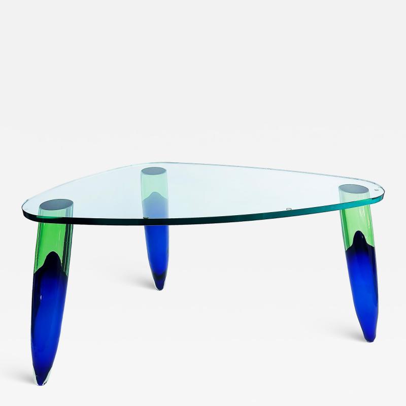  Roche Bobois Roche Bobois Maurice Barilone Murano Glass Dining Table Paris Signed