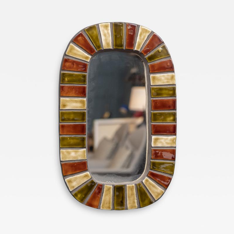  Roger Capron French Wall Mirror after Roger Capron