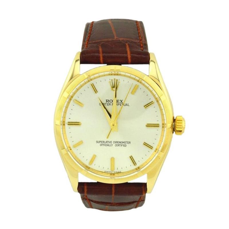  Rolex Watch Co ROLEX OYSTER PERPETUAL GOLD WATCH REF 1003 CIRCA 1966