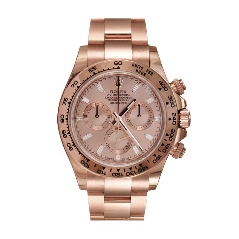  Rolex Watch Co Rolex Cosmograph Daytona 18K Rose gold MDL 116505 Factory Diamond Pink Dial