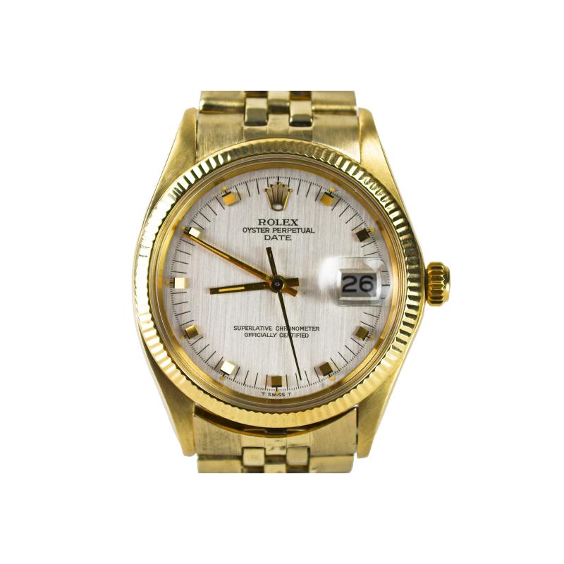  Rolex Watch Co Rolex Vintage 1971 Oyster Perpetual Date MDL 1500 35mm