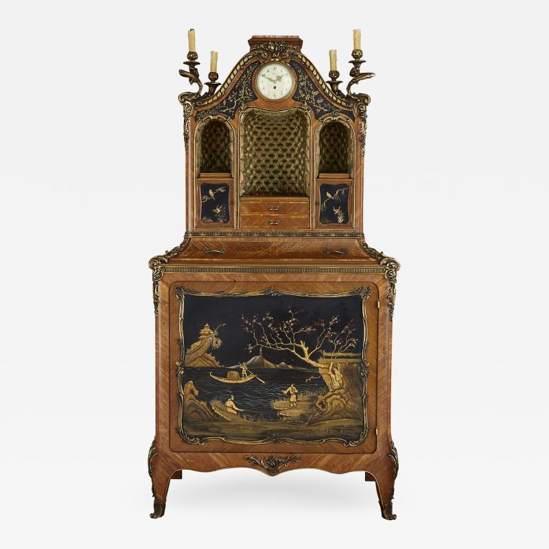  Rosel Lacquer and gilt bronze cabinet in the Japonisme style by Rosel