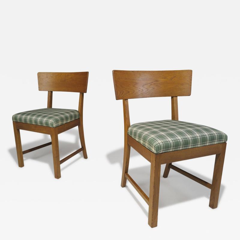  Rud Rasmussen Snedkerier 1930s Kaare Klint for Rud Rasmussen Snedkerier Danish Oak Side Chairs