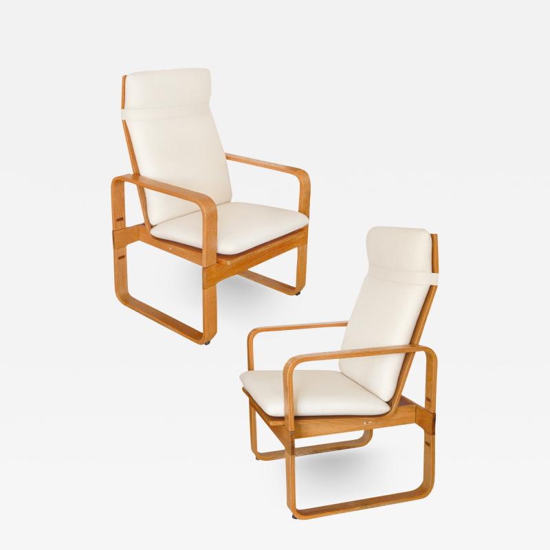  Rud Thygesen Johnny S rensen Pair of Mid century Thonet Bent Wood Chairs