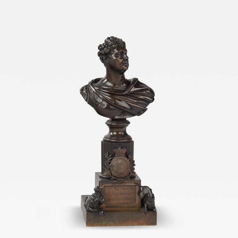 Rundell Bridge Rundell A Rare Bronze Bust of King George IV Retailed by Rundell Bridge and Rundell