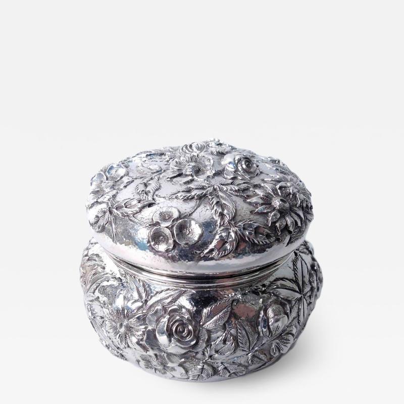  S Kirk Son Inc Antique Kirk Baltimore Repousse Sterling Silver Trinket Box