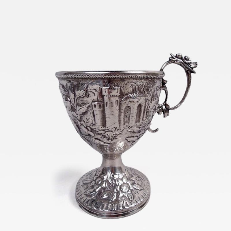  S Kirk Son Inc Antique Kirk Baltimore Victorian Silver Tower Flower Youth Cup