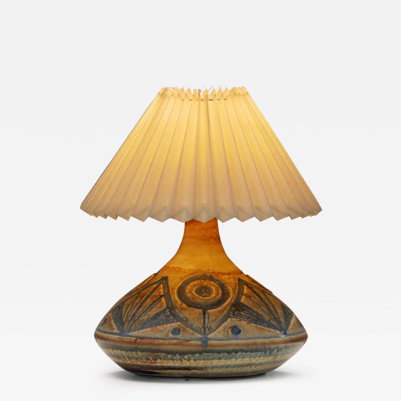  S holm Stent j Soholm ceramics Decorative Glazed Ceramic Table Lamp for S holm Stent j Denmark 1960s