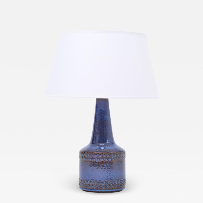  S holm Stent j Soholm ceramics Handmade Blue Danish Mid Century Modern Stoneware table lamp by Soholm