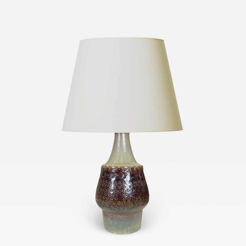  S holm Stent j Soholm ceramics Large Organically Modeled Table Lamp by Soholm Stentoj