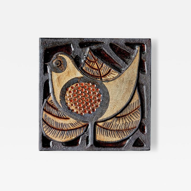  S holm Stent j Soholm ceramics Noomi Backhausen Ceramic Wall Mural with Bird Motif 1 by S holm