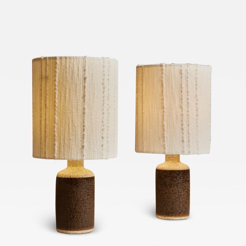  S holm Stent j Soholm ceramics Pair of Ceramic Table Lamps by S holm Stent j